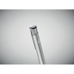 Vue Stylo à bille en alu recyclé - Dona de couleur gris| Krokrodeal