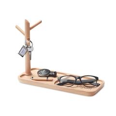 Vue Plateau d'organisation en bois - Rama de couleur marron| Krokrodeal