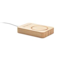 Vue Chargeur sans fil magnétique - Yago de couleur marron| Krokrodeal
