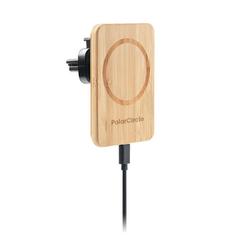 Vue Chargeur sans fil magnétique - Nago de couleur marron| Krokrodeal