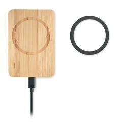 Vue Chargeur sans fil magnétique - Nago de couleur marron| Krokrodeal