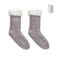 Vue Paire de chaussettes Taille M - Canichie de couleur gris| Krokrodeal