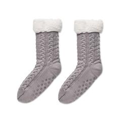 Vue Paire de chaussettes Taille M - Canichie de couleur gris| Krokrodeal