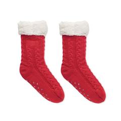 Vue Paire de chaussettes Taille M - Canichie de couleur rouge| Krokrodeal