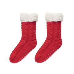 Vue Paire de chaussettes Taille M - Canichie de couleur rouge| Krokrodeal
