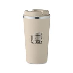Vue Gobelet à double paroi 510 ml - Brace + de couleur marron| Krokrodeal