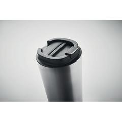 Vue Gobelet à double paroi 510 ml - Brace + de couleur gris| Krokrodeal