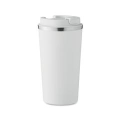 Vue Gobelet à double paroi 510 ml - Brace + de couleur blanc| Krokrodeal