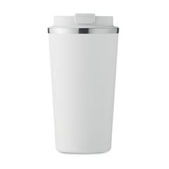 Vue Gobelet à double paroi 510 ml - Brace + de couleur blanc| Krokrodeal