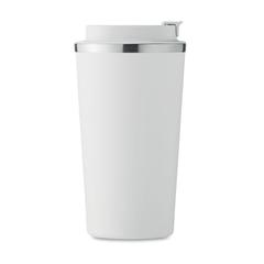 Vue Gobelet à double paroi 510 ml - Brace + de couleur blanc| Krokrodeal