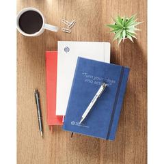 Vue Carnet de notes A5 recyclé - Ours de couleur bleu| Krokrodeal