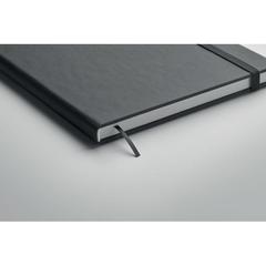 Vue Carnet de notes A5 recyclé - Ours de couleur noir| Krokrodeal