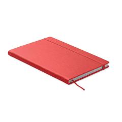 Vue Carnet de notes A5 recyclé - Ours de couleur rouge| Krokrodeal