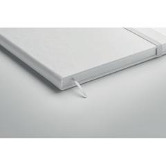Vue Carnet de notes A5 recyclé - Ours de couleur blanc| Krokrodeal