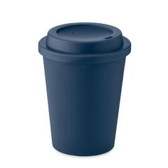 Vue Gobelet double paroi PP 300 ml - Nola de couleur bleu| Krokrodeal