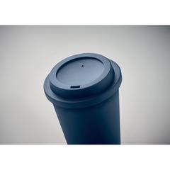 Vue Gobelet double paroi PP 300 ml - Nola de couleur bleu| Krokrodeal