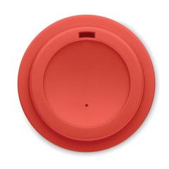 Vue Gobelet double paroi PP 300 ml - Nola de couleur rouge| Krokrodeal