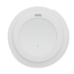 Vue Gobelet double paroi PP 300 ml - Nola de couleur blanc| Krokrodeal