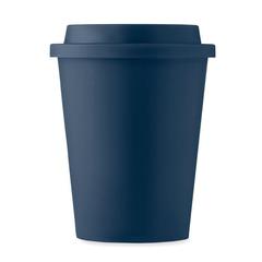 Vue Gobelet double paroi PP 300 ml - Sora de couleur bleu| Krokrodeal