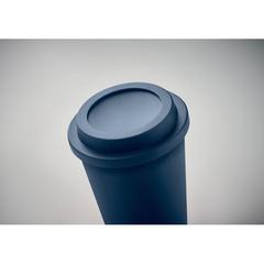 Vue Gobelet double paroi PP 300 ml - Sora de couleur bleu| Krokrodeal