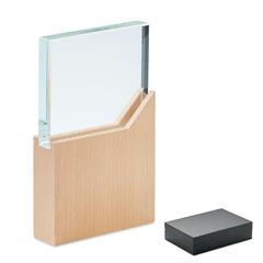 Vue Plaque trophée - Zeal de couleur marron| Krokrodeal