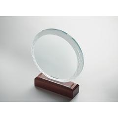 Vue Plaque trophée ronde - Keen de couleur marron| Krokrodeal