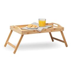 Vue Plateau pliable en bambou - Markesa de couleur marron| Krokrodeal