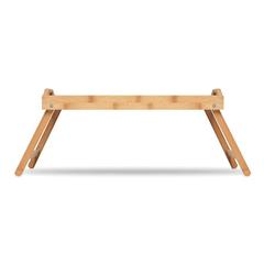 Vue Plateau pliable en bambou - Markesa de couleur marron| Krokrodeal
