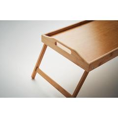 Vue Plateau pliable en bambou - Markesa de couleur marron| Krokrodeal