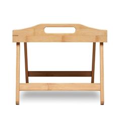 Vue Plateau pliable en bambou - Markesa de couleur marron| Krokrodeal