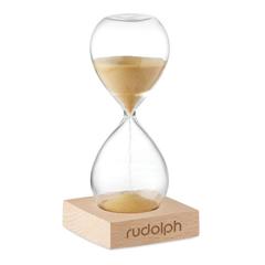 Vue Sablier en verre 5 minutes - Desert de couleur marron| Krokrodeal
