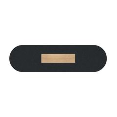 Vue Mini skateboard en bois - Piruette de couleur marron| Krokrodeal