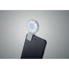 Vue Lampe à selfie LED à pince - Pinny de couleur blanc| Krokrodeal
