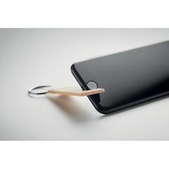 Vue Support et porte-clés en bambou - Gankey de couleur marron| Krokrodeal