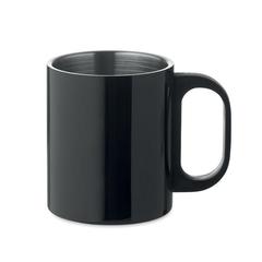 Vue Mug double paroi 300 ml - Taniss de couleur noir| Krokrodeal