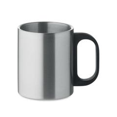 Vue Mug double paroi 300 ml - Taniss de couleur gris| Krokrodeal