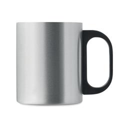 Vue Mug double paroi 300 ml - Taniss de couleur gris| Krokrodeal