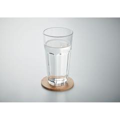 Vue Sous-verre rond en bambou - Bayin de couleur marron| Krokrodeal