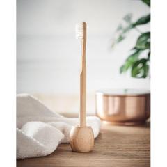 Vue Brosse à dents en bambou - Kuila de couleur marron| Krokrodeal
