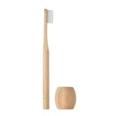 Vue Brosse à dents en bambou - Kuila de couleur marron| Krokrodeal