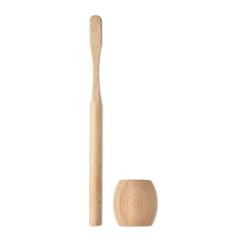 Vue Brosse à dents en bambou - Kuila de couleur marron| Krokrodeal