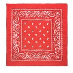 Vue Foulard multifonctions 90 gr/m - Bandida de couleur rouge| Krokrodeal