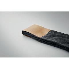 Vue Chaussettes M et boîte cadeau - Tada m de couleur gris| Krokrodeal