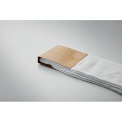 Vue Chaussettes M et boîte cadeau - Tada m de couleur blanc| Krokrodeal