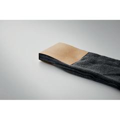 Vue Chaussettes L et boîte cadeau - Tada l de couleur gris| Krokrodeal