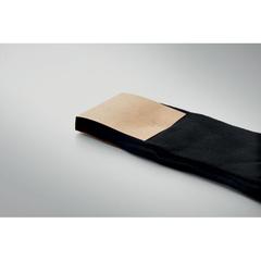 Vue Chaussettes L et boîte cadeau - Tada l de couleur noir| Krokrodeal