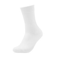 Vue Chaussettes L et boîte cadeau - Tada l de couleur blanc| Krokrodeal