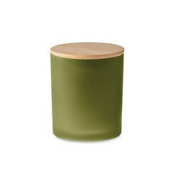 Vue Bougie en cire végétale 120 gr - Keops small de couleur vert| Krokrodeal
