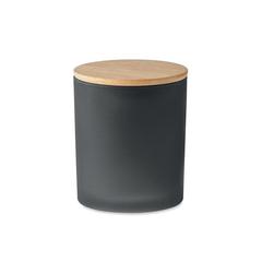 Vue Bougie en cire végétale 120 gr - Keops small de couleur noir| Krokrodeal