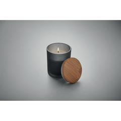 Vue Bougie en cire végétale 120 gr - Keops small de couleur noir| Krokrodeal